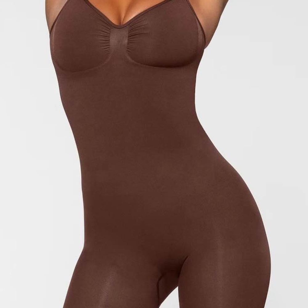 SKIMS Chocolate Shapewear Bodysuit